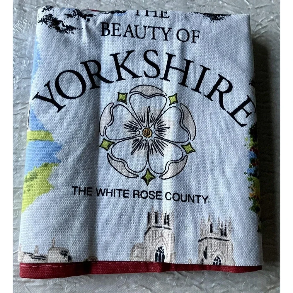 Cotton Tea Towel The Beauty Of Yorkshire D.M. Gould England 20